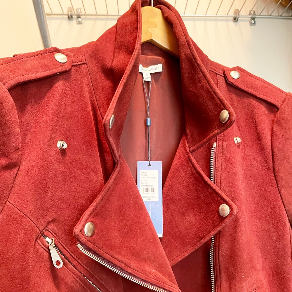 Rebecca Minkoff Suede Moto Jacket - Picture 15 of 16